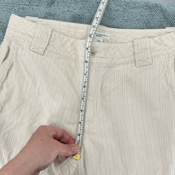 Banana Republic Striped Cotton/Linen Trouser Pants 12 - Picture 10 of 12